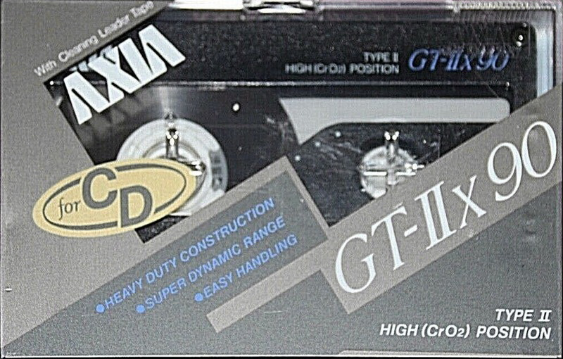 Compact Cassette AXIA GT-IIx 90 Type II Chrome 1988 Japan