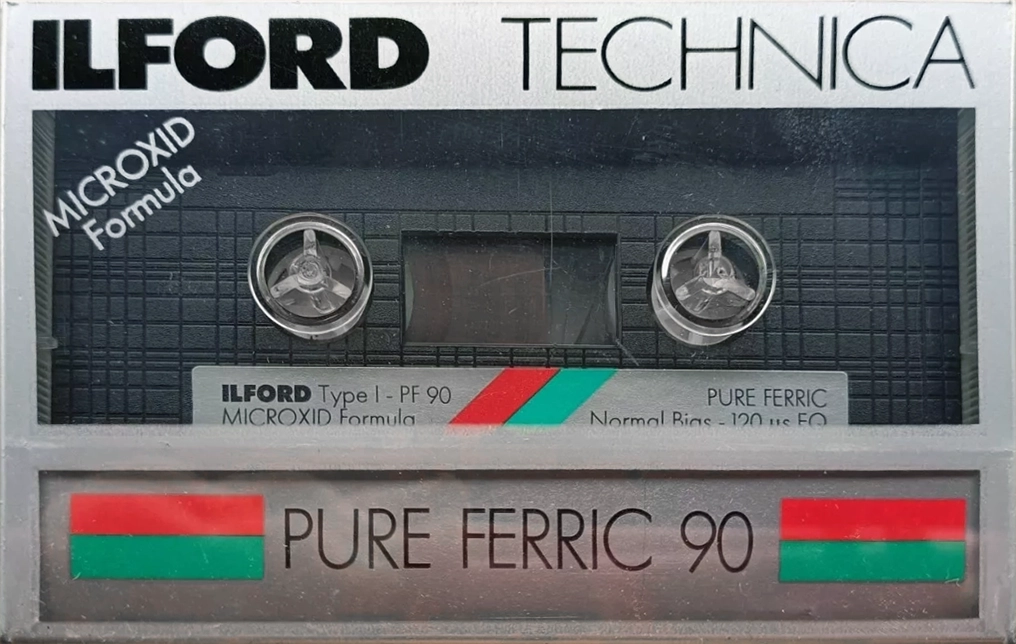 Compact Cassette Ilford PF 90 "Pure Ferric" Type I Normal 1988 Europe