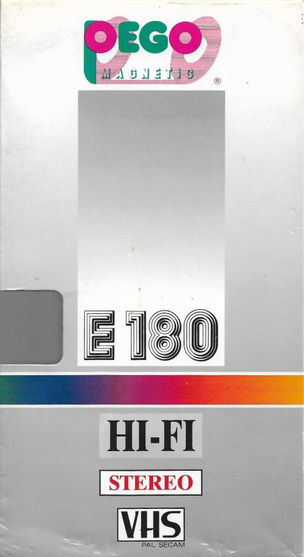 VHS, Video Home System Pego Magnetic 180 Type I Normal Slovenia