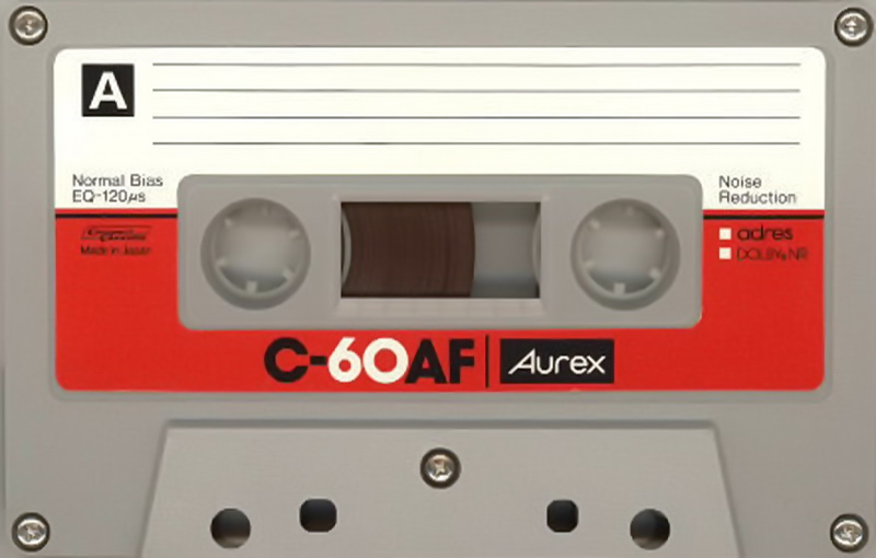 Compact Cassette Aurex AF 60 Type I Normal 1980 Japan