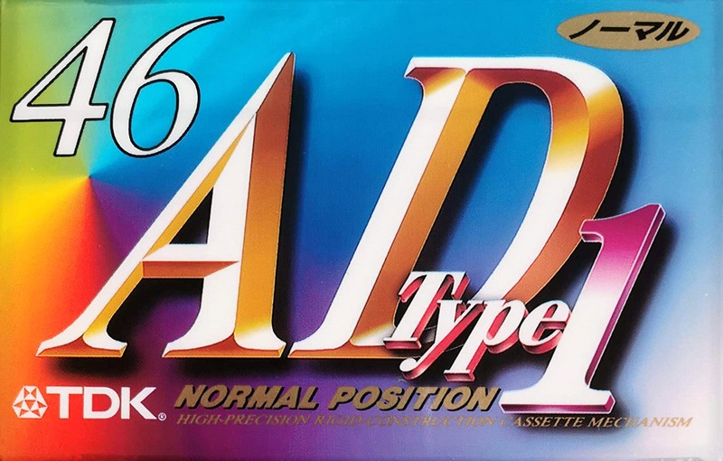 Compact Cassette TDK AD1 46 "AD1-46" Type I Normal 1995 Japan