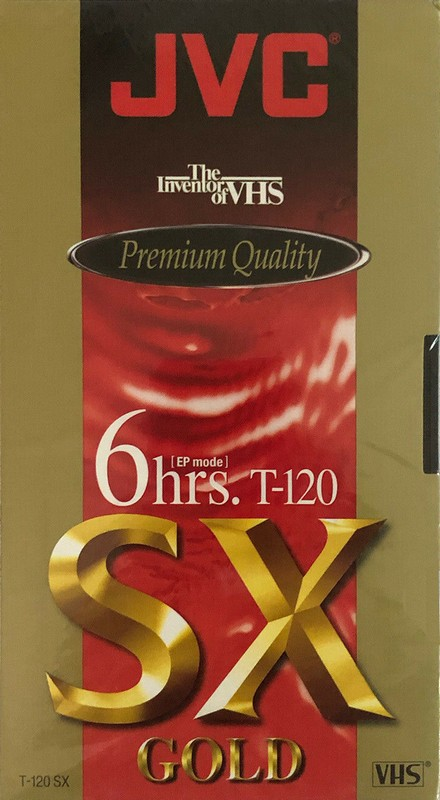 VHS, Video Home System JVC SX 120 "T-120 SXB" Type I Normal 2002 North America