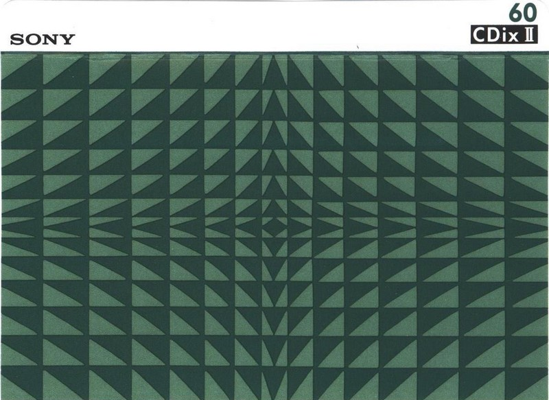 Compact Cassette Sony CDix II 60 Type II Chrome 1991 Japan