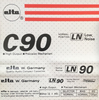 Compact Cassette Elta 90 "LN" Type I Normal 1992 Europe