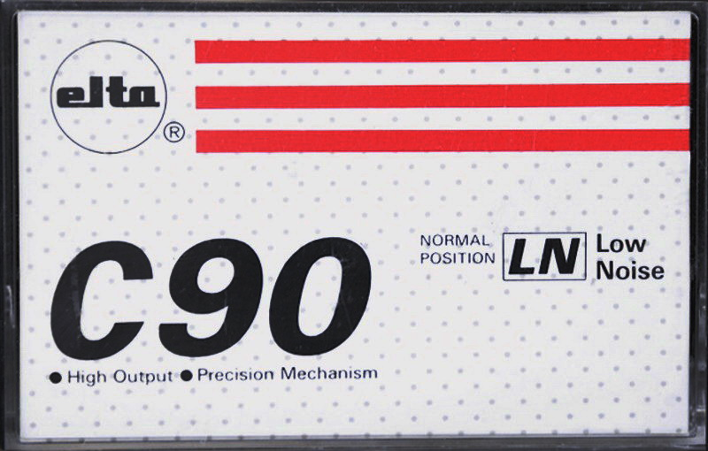 Compact Cassette Elta 90 "LN" Type I Normal 1992 Europe
