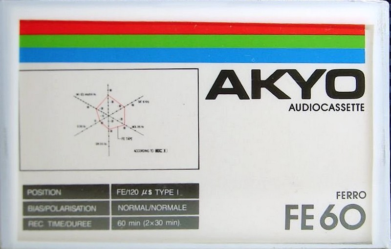 Compact Cassette Akyo 60 "FE" Type I Normal Europe