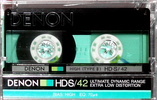 Compact Cassette Denon HD-S 42 Type II Chrome 1985 Japan