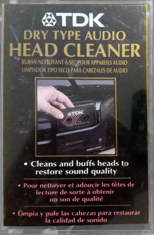 Compact Cassette TDK "Dry type" Cleaning Cassette Latin America