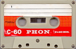Compact Cassette Phon 60 Type I Normal 1976 Hong Kong