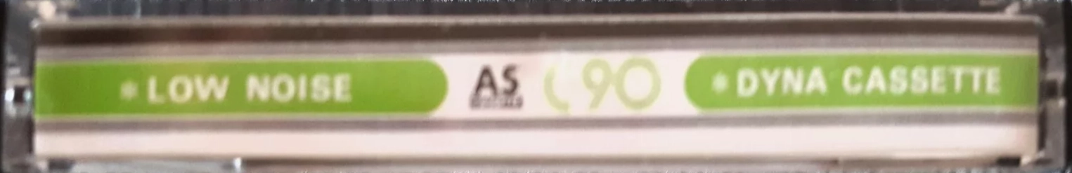 Compact Cassette AS cassette 90 "Dyna" Type I Normal 1982 Japan