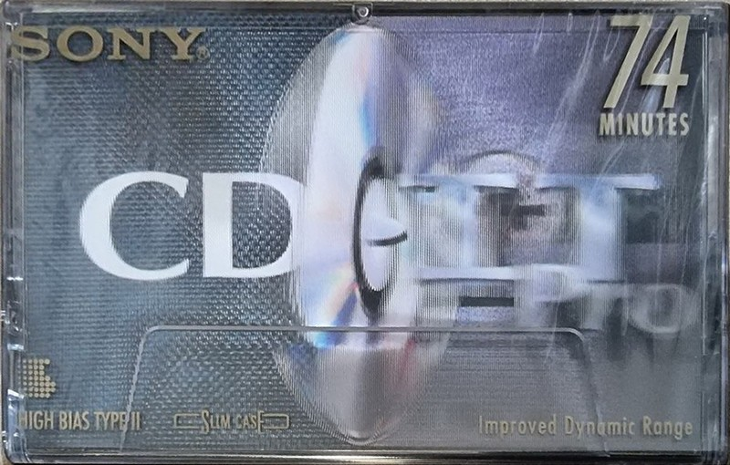 Compact Cassette Sony CD-IT PRO 74 "C-74CDP2A" Type II Chrome 1995 North America