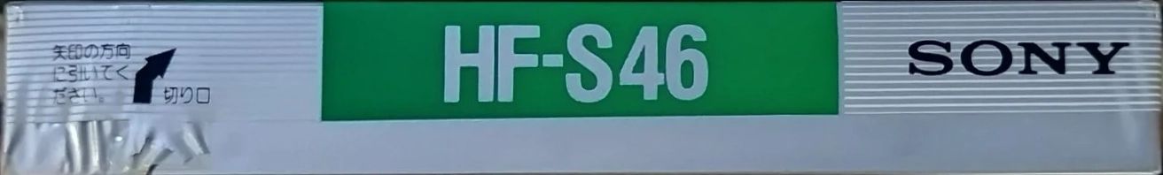 Compact Cassette Sony HF-S 46 Type I Normal 1988 Japan