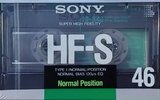 Compact Cassette Sony HF-S 46 Type I Normal 1988 Japan