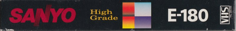 VHS, Video Home System Sanyo 180 Type I Normal Europe