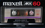 Compact Cassette Maxell MX 60 Type IV Metal 1985 Europe
