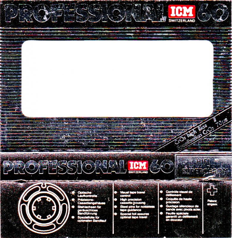 Compact Cassette ICM HIFI Super Chrom 60 Type II Chrome Europe