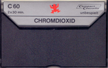 Compact Cassette Frog 60 Type II Chrome 1977 Germany
