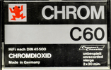 Compact Cassette Frog 60 Type II Chrome 1977 Germany