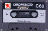 Compact Cassette Frog 60 Type II Chrome 1977 Germany