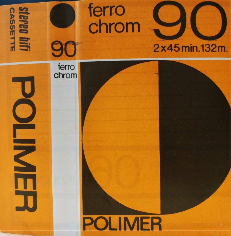Compact Cassette Polimer 90 Type III Ferro Chrome 1979 Hungary