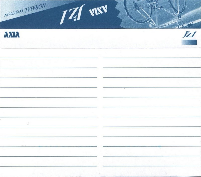 Compact Cassette AXIA J`z 1 50 "JZ1C 50" Type I Normal 1995 Japan