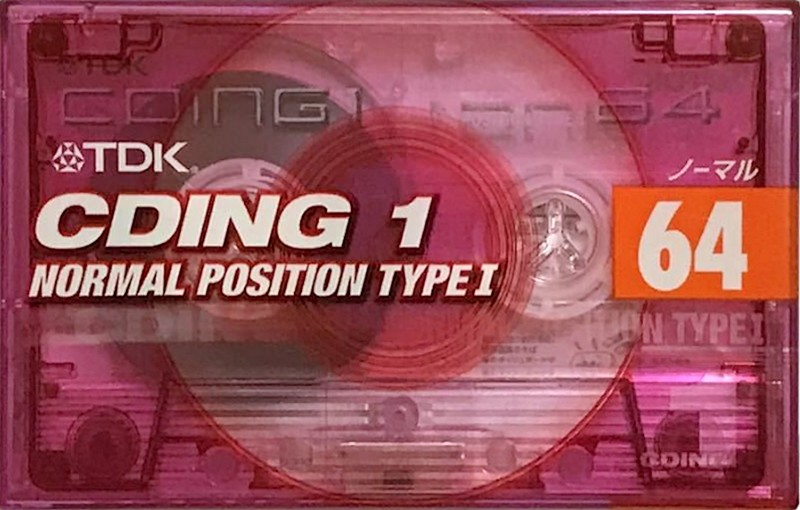 Compact Cassette TDK CDing 1 64 "CD1-64T" Type I Normal 1999 Japan