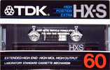 Compact Cassette TDK HX-S 60 Type II Chrome 1983 USA