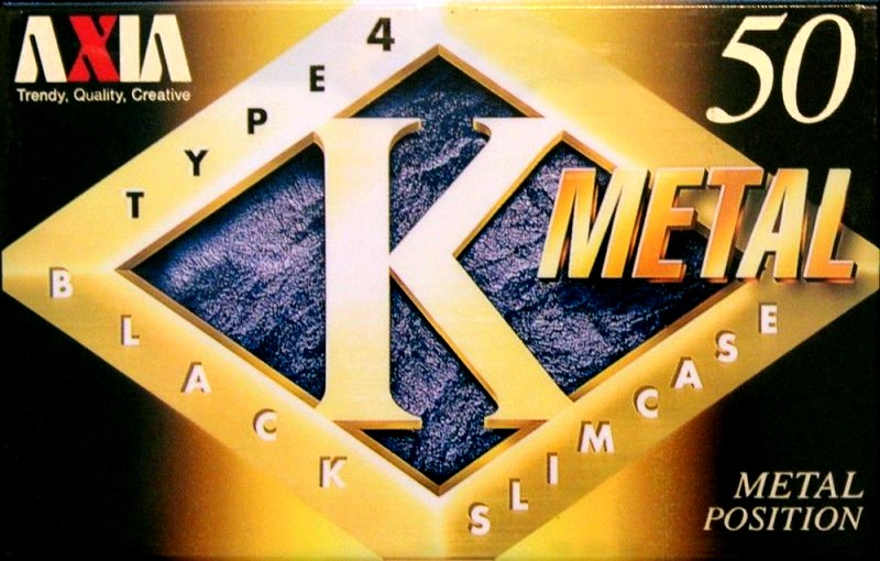 Compact Cassette AXIA K Metal 50 "KMC 50" Type IV Metal 1997 Japan