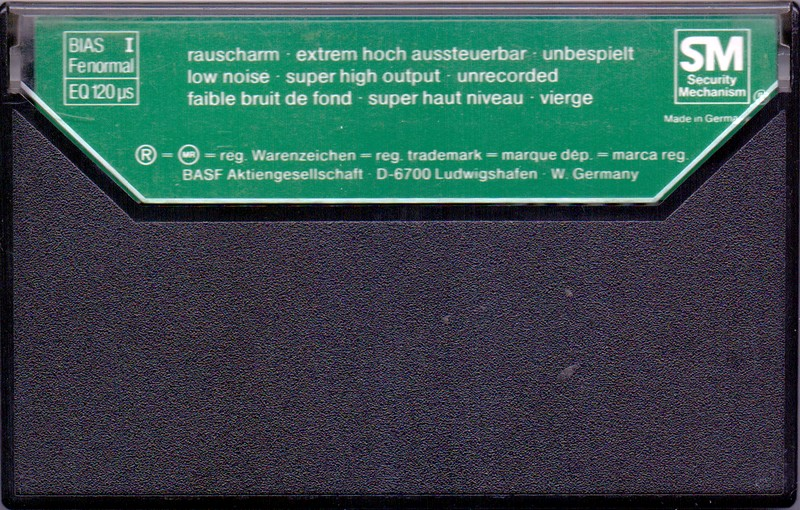 Compact Cassette BASF Ferro Super LH I 90 Type I Normal 1979 Europe
