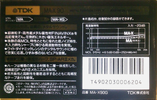Compact Cassette TDK MA-X 90 "MA-X90G" Type IV Metal 1987 Japan