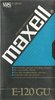 VHS, Video Home System Maxell GU 120 "E-120 GU" Type II Chrome 1988 Europe