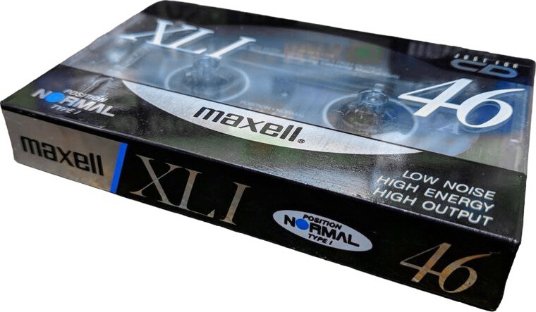 Compact Cassette Maxell XLI 46 Type I Normal 1990 Japan