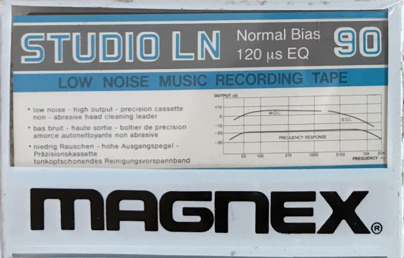 Compact Cassette Magnex Studio LN 90 Type I Normal 1982 Europe