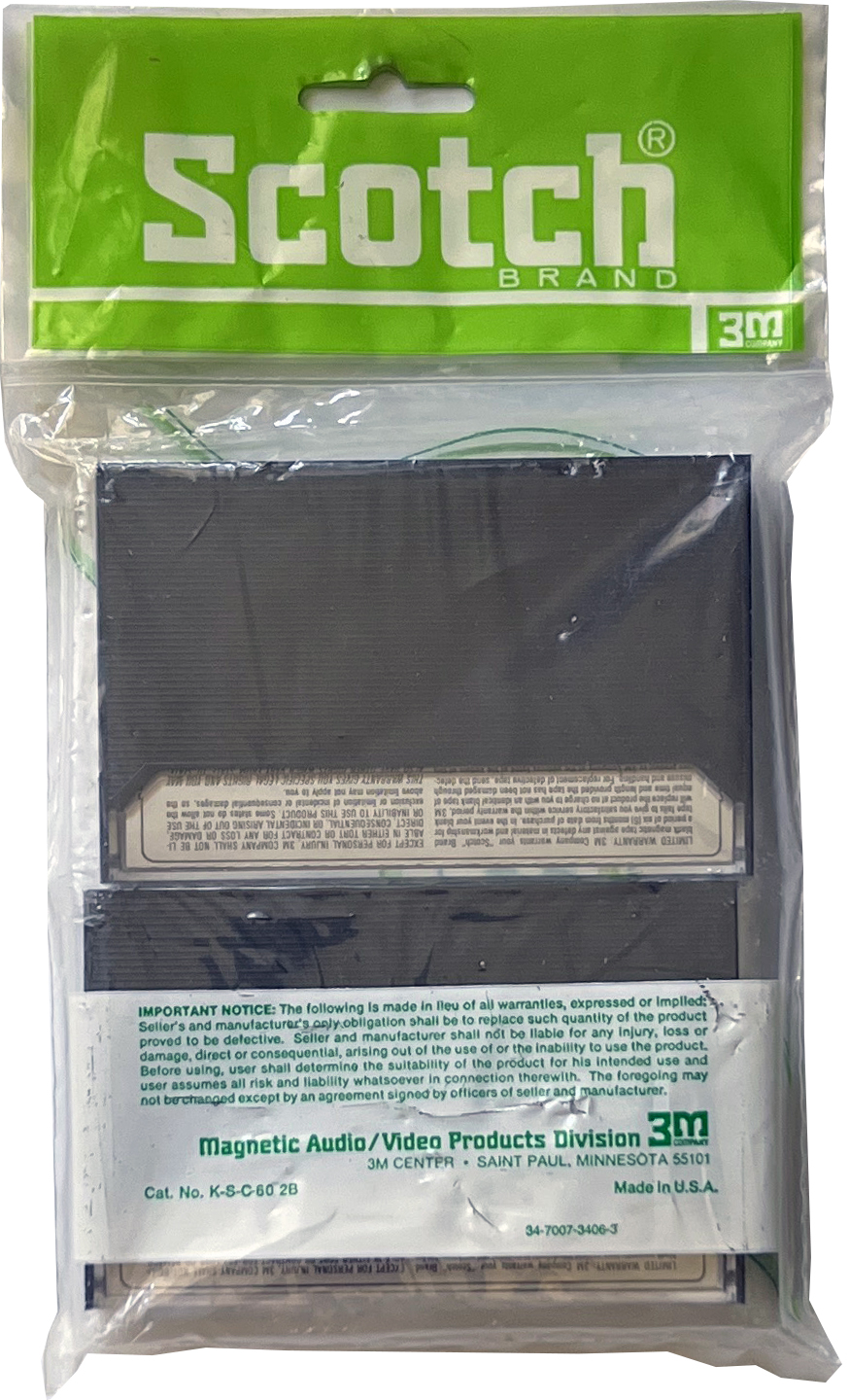 Soft Pack Scotch Dynarange 60 Type I Normal 1979 USA