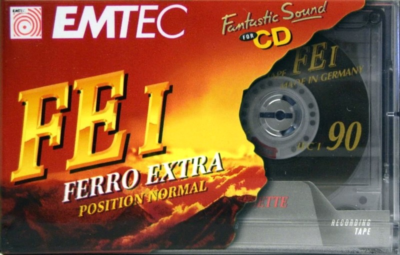 Compact Cassette Emtec FE I Ferro Extra 90 Type I Normal 2002 Europe