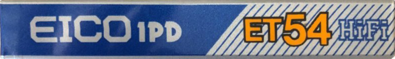 Compact Cassette Eico 1PD ET 54 Type II Chrome 1984 Japan