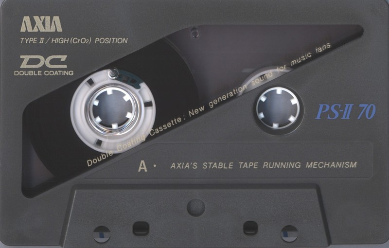 Compact Cassette AXIA PS-II / PS-2 70 "PS2 C 70" Type II Chrome 1992 Japan