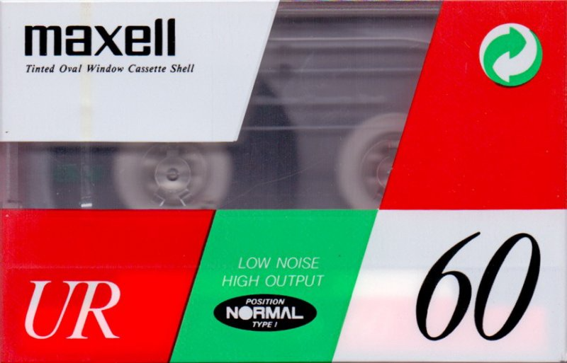 Compact Cassette Maxell UR 60 Type I Normal 1991 Europe