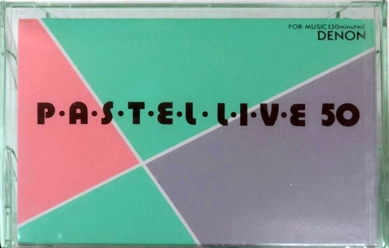 Compact Cassette Denon DX1 50 "Pastel Live G50" Type I Normal 1984 Japan