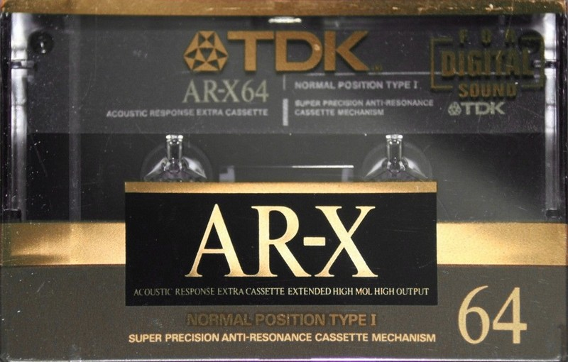 Compact Cassette TDK AR-X 64 "AR-X64M" Type I Normal 1990 Japan