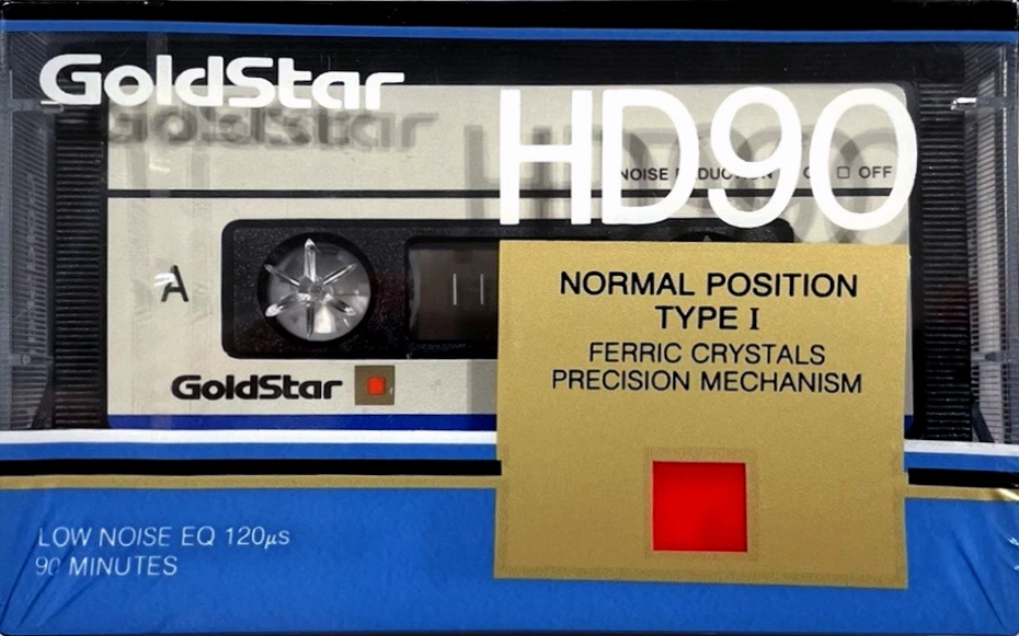 Compact Cassette Goldstar HD 90 Type I Normal 1989 USA