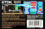 Compact Cassette TDK MA 90 "MA-90" Type IV Metal 1997 Europe