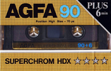 Compact Cassette AGFA Superchrom HDX 90+6 Type II Chrome 1985 Europe