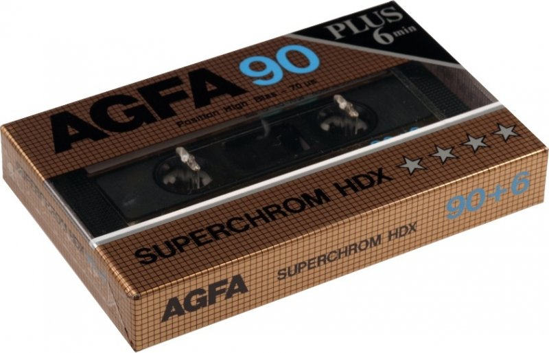 Compact Cassette AGFA Superchrom HDX 90+6 Type II Chrome 1985 Europe