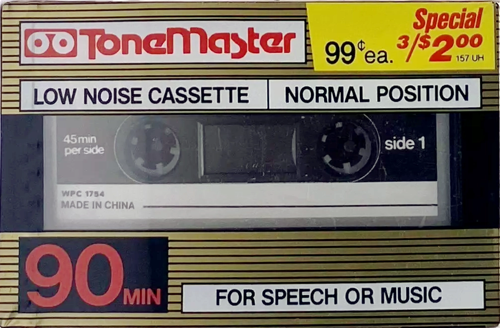 Compact Cassette ToneMaster 90 Type I Normal USA