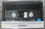 Compact Cassette Ampex 472 60 Type II Chrome 1985 USA