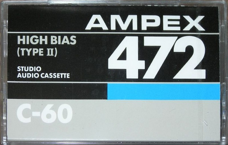 Compact Cassette Ampex 472 60 Type II Chrome 1985 USA