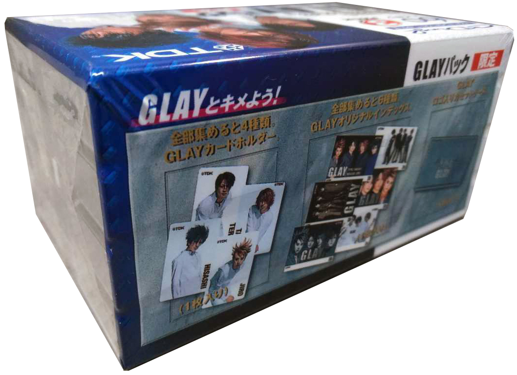 3 pack TDK CDing 2 60 "CD2-60X3R-GL2 GLAY" Type II Chrome 1998 Japan