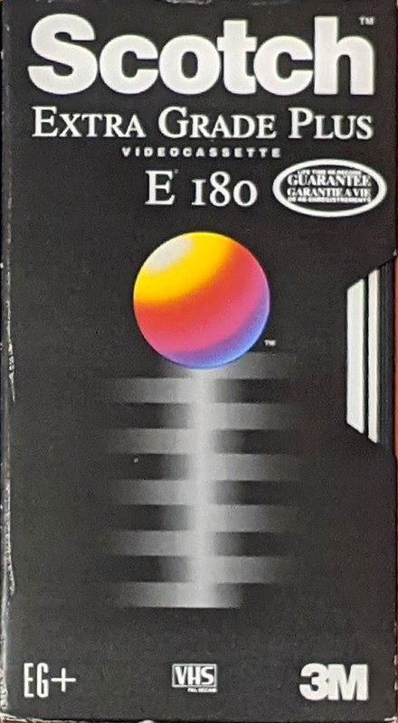 VHS, Video Home System Scotch Extra Grade Plus 180 Type I Normal Europe