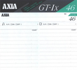 Compact Cassette AXIA GT-Ix 46 Type I Normal 1988 Japan
